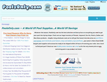 Tablet Screenshot of poolsonly.com